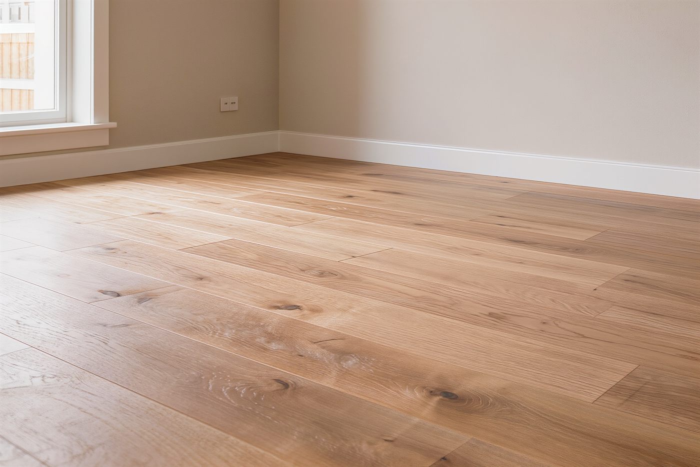 Detailaufnahme eines verlegten Vinylbodens